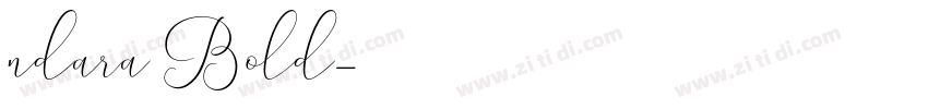 ndara Bold字体转换